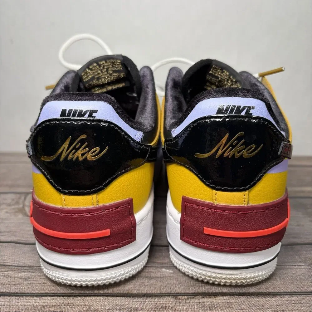 Nike Air Force 1 Low Shadow Sisterhood Dark Sulfer Sneakers Womens 7 DO6114-700